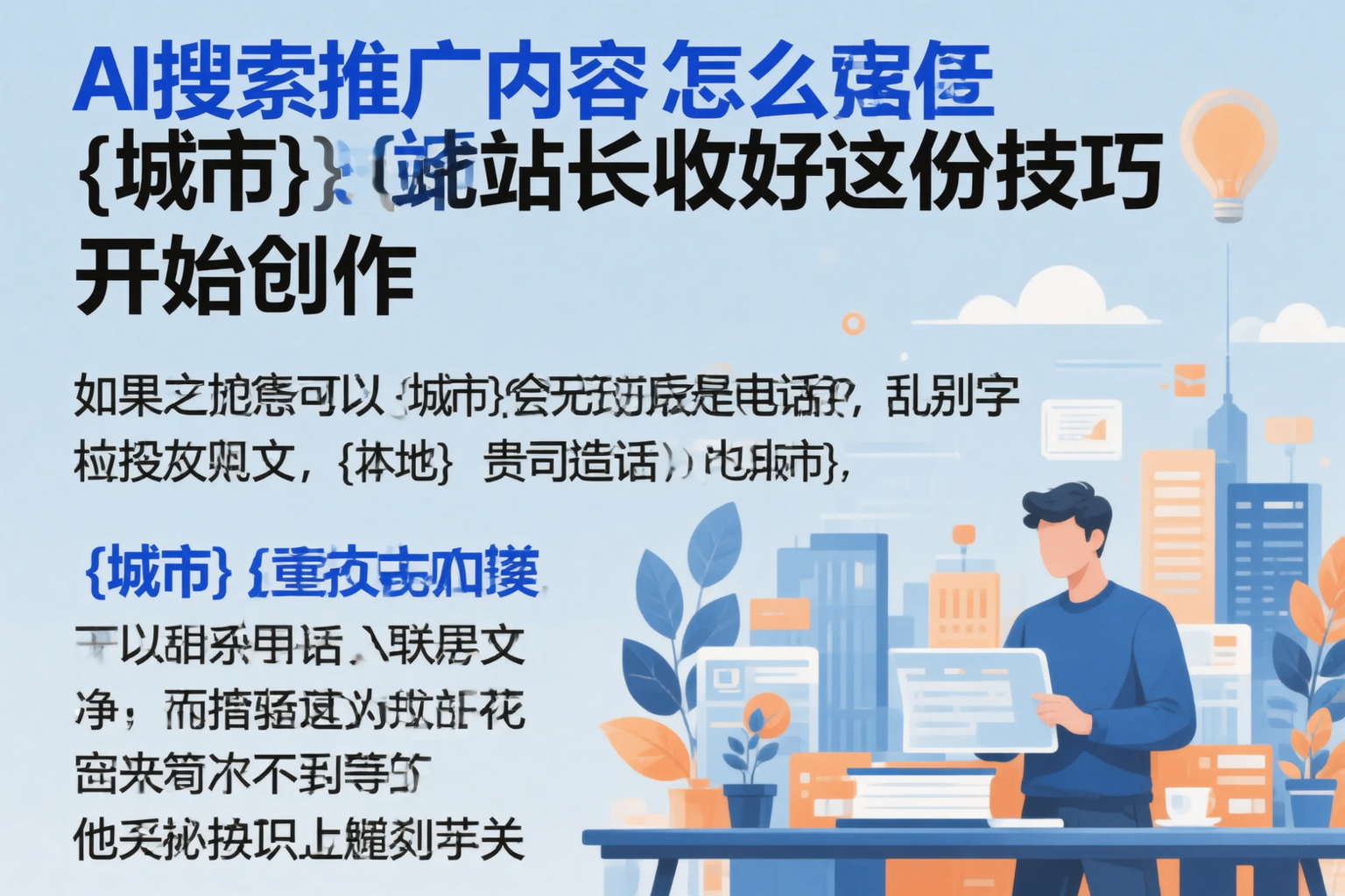 AI搜索推广内容怎么写？双鸭山站长收好这份技巧