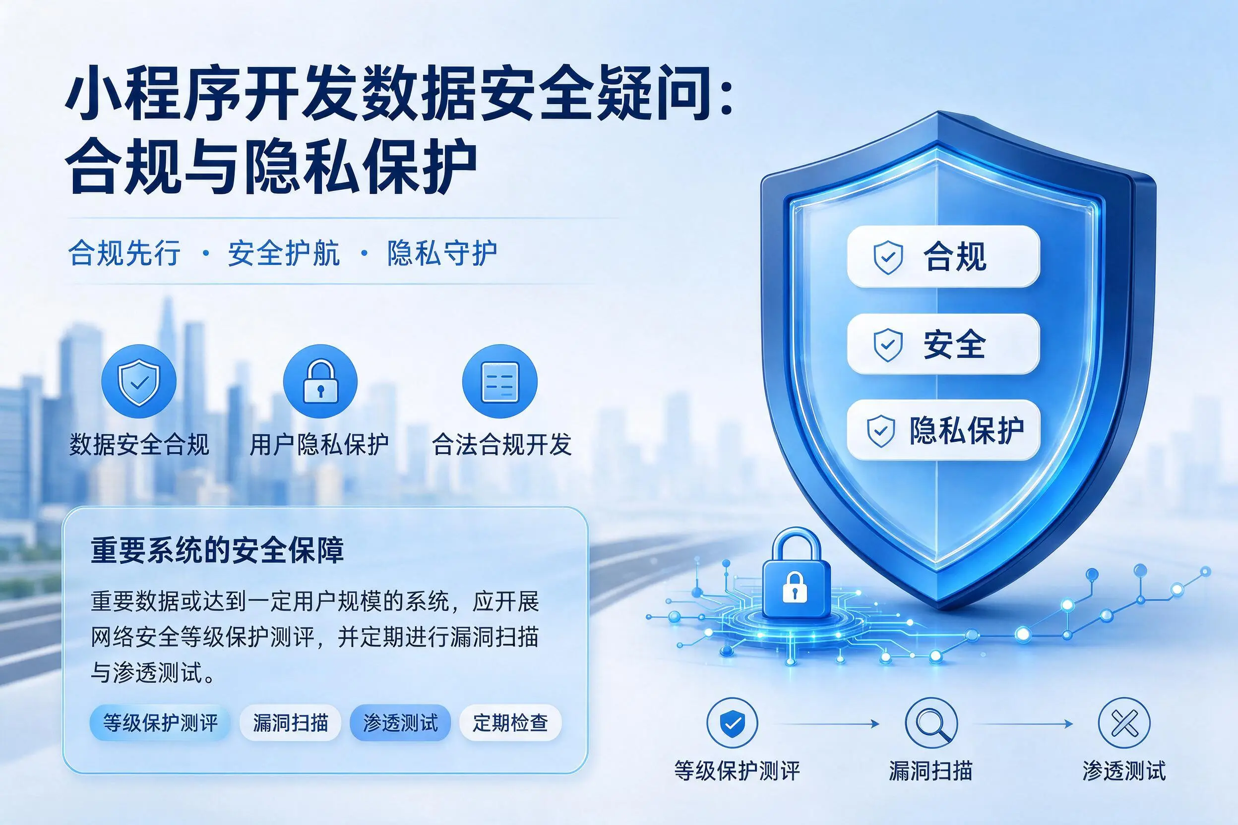 双鸭山小程序开发数据安全疑问：合规与隐私保护