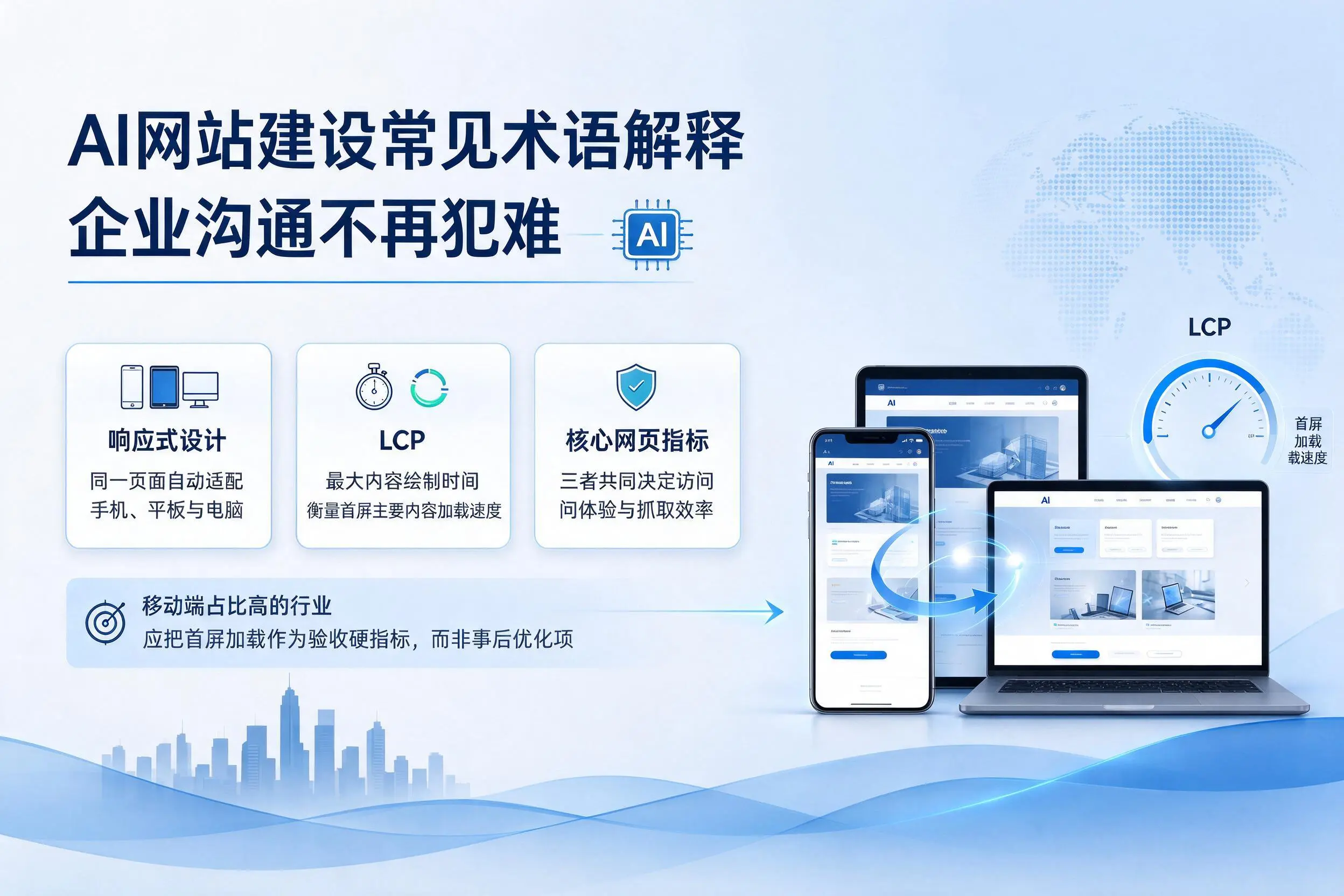 AI网站建设常见术语解释，双鸭山企业沟通不再犯难